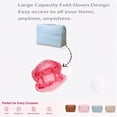 thumbnail image 6 of Large Capacity Travel Makeup Bag with Adjustable Dividers, Fold-Down Cosmetic Organizer, 27 Pockets & Brush Holders, Toiletry Case, 6 of 10