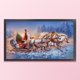 thumbnail image 3 of Hilo de bordar Eco-algodón completo 11CT Punto de cruz de caballo de Papá Noel contado Hugtrwg Para estrenar, 3 of 9