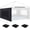 Black, variant on Jorohiker 3 Pack Sidewall with Window for 10x10 Pop Up Canopy, Sunwalls fit 10' Outdoor Canopies with Straight Leg, White