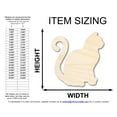thumbnail image 2 of Unfinished Wood Cat Shape 10" / 1/4", 2 of 3