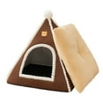 thumbnail image 1 of Lit d'Hiver Isolé pour Animaux de Compagnie, Design de Tente Chaud et Confortable pour Petits et Moyens Chats, Utilisation Intérieure et Extérieure, Repos Thermique Confortable, 1 of 6