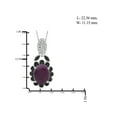 thumbnail image 6 of 6 3/4 Carat T.G.W. Ruby And Black & White Diamond Accent Sterling Silver 3-Piece Jewelry set, 6 of 7