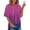 Hot Pink, variant on Babysbule Women's Fashion Printed T-shirt Short Sleeve Round Neck Casual Womens Summer Tops