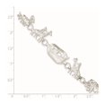 thumbnail image 5 of Sterling Silver Bracelet Fancy Box mm 7 in Noah's Ark, 5 of 6