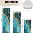 thumbnail image 4 of Blue Gold Wave Marble Pattern Kitchen Rugs Sets Of 3,Kitchen Runner Rugs Non Skid Washable,Decorative Kitchen Floor Mats for Kitchen,Sink,Laundry,17"x30"+ 17"x47" + 17"x59", 4 of 6