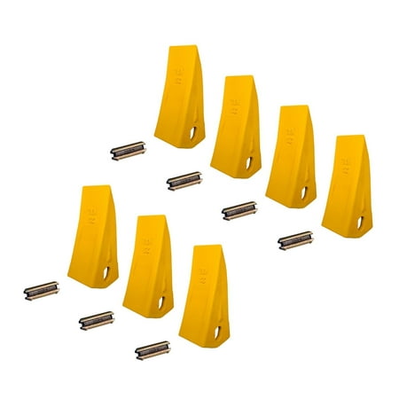 

7 Backhoe Excavator Skid Bucket Heavy Duty Long Teeth w/ pins - 230HXL 230PN