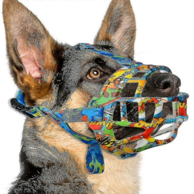 Dog Muzzle, Silicone Basket Muzzle For Small Medium Large Dogs, Soft Cage Muzzle Prevent Biting Chewing, Allow Drinking Panting, Xi