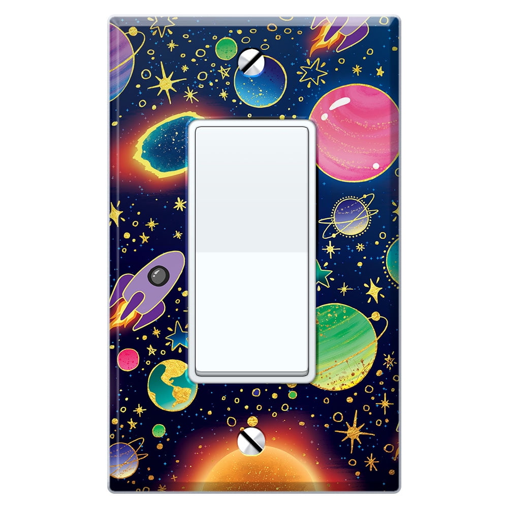 Boho Sun and Planets WIRESTER Single Gang Toggle Light Switch Plate/Wall Plate Cover Boho Sun and Planets WIRESTER Single Gang Toggle Light Switch Plate/Wall Plate Cover