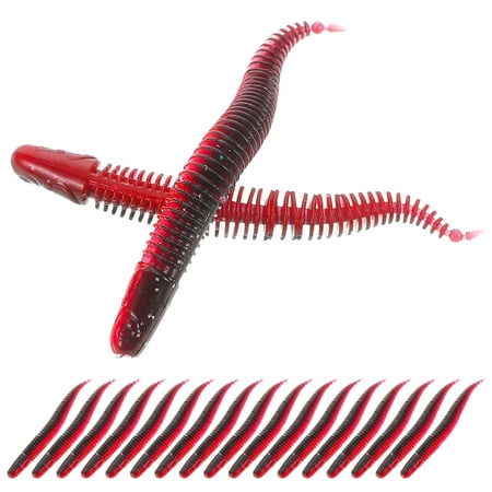 30Pcs Fishing Worm Fishing Worms Fish Bait Fish Lures Fishing Bait Fishing Soft PVC Lures Floating Worm Lures For Bass Fishing Baits