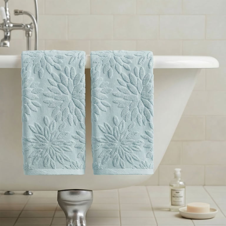 Sm:)e Dahlia Jacquard Bath Hand Towel 2-Pack photo 8