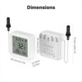 thumbnail image 5 of Sensor de Humedad y Temperatura Inteligente Tuya WiFi, Cable de Sensor Externo de 1 M, Aplicación de Sonda, Monitor Remoto, Funciona con y Home, 5 of 5