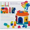 battat shape sorter house color and shape sorting toy with 6 keys and 12 shapes for toddlers