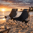 thumbnail image 7 of AORAN 2-Pack Foldable Moon  Chairs, portable camping chairs with reinforced steel frames, durable Oxford fabric, side pockets, ergonomic high backs, and carry bags for outdoor use., 7 of 7