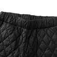 thumbnail image 4 of Lixiuxyad High Waisted Pants Women's Solid Color Fashion High Waist Cotton Padded Pants For Outdoor Wear Black, 4 of 6