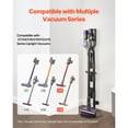 thumbnail image 2 of KFFKFF Vacuum Stand Compatible with V7 V8 V10 V11 V12 V15 Series Upright Vacuum Cleaners, Stable Holder with Non-slip Pads and Clips for Organizing 6 Brush Heads, 2 of 9