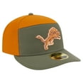 thumbnail image 3 of Men's New Era Olive/Brown Detroit Lions Two-Tone Color Pack Split Panel 59FIFTY Fitted Hat, 3 of 5