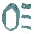 thumbnail image 3 of Unique Bargains 1 Pc Stripes Elastic Cross Headwrap for Women Lake Blue, 3 of 6