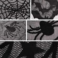 thumbnail image 2 of Halloween Spider Web Lace Tablecloth Set, Halloween Table Decorations Indoor, Halloween Mantel Scarf with 60 PVC Bats, Halloween Placemat for Spider Halloween Party Decorations, 2 of 8
