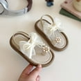 thumbnail image 6 of HUANBAI Girls Sandals For Toddler Kids Soft Comfortable Summer Beach Shoes With Bowknot Design Casual Outdoor Walking Footwear For Baby To Little Girls Age 1 11 Years 12-18 Months, 6 of 8