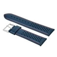 thumbnail image 2 of 21MM FOR TAG HEUER CARRERA PERFORATED LEATHER STRAP WATCHBAND QUICK RELEASE BLUE, 2 of 2