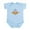 Sky Blue, variant on CafePress - Santa Cruz Body Suit - Baby Light Bodysuit, Size Newborn - 24 Months