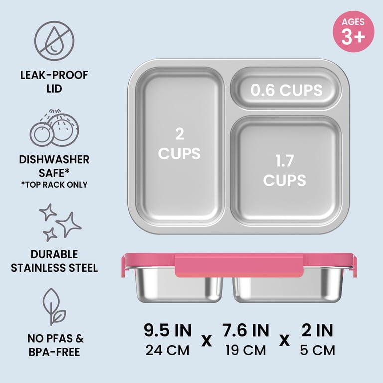 Bentgo Stainless Steel Lunch Box, 4.3-Cup, Purple photo 2