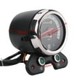 thumbnail image 4 of Instrumento de Motocicleta DC 12V, Odómetro Doble, Velocímetro, Medidor, Indicador LED GN125, ALUMINIO NEGRO ABS, 4 of 7
