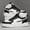 White And Black, variant on Men'S And Women'S Casual High-Top Skateboard Shoes Pure White Sneakers Round Toe Lightweight Comfortable Minimalist Style Campus Style Daily Outing Hiking Shoes Couple Shoes Men'S Shoes