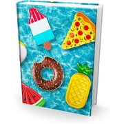 Eucatus Blue Pool Floats Jumbo Reusable Nylon  Book Cover