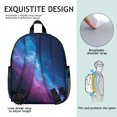 thumbnail image 5 of Colorful Starry Sky and Universe Backpack for School, Cute School Bag with Adjustable Shoulder Straps and Padded Back, 13.8"x11.4"x6", 5 of 5