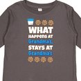 thumbnail image 4 of Inktastic What Happens at Grandma's Boys or Girls Long Sleeve Toddler T-Shirt, 4 of 5