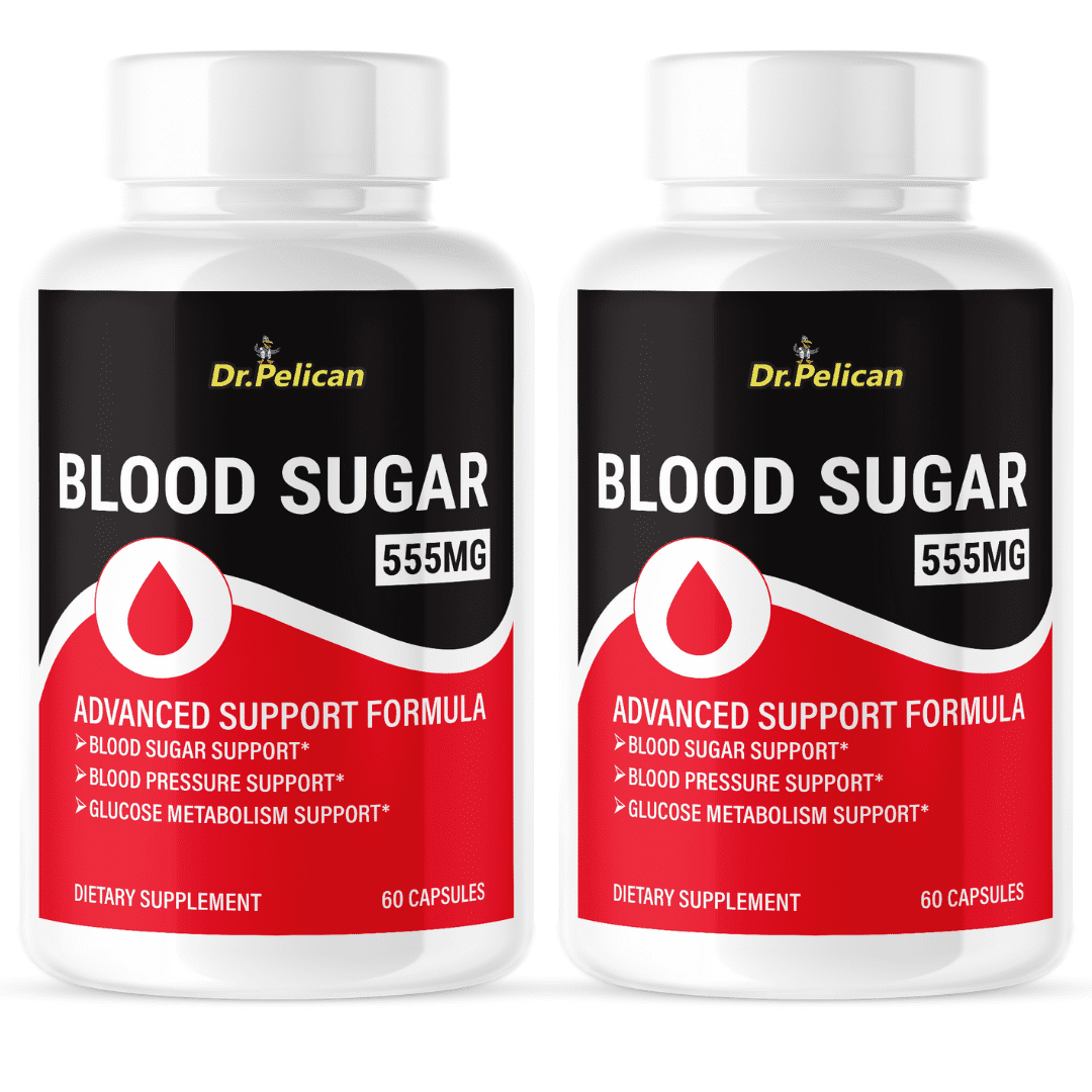 Blood Sugar Advanced Support- Glucose/Metabolism/Pressure-2 Bottles-120 Capsules- Dr. Pelican