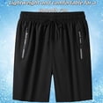 thumbnail image 3 of Icy Shorts for Women, 8 Inch Inseam Ice Silk Quick-Dry Stretch Casual Shorts with Pockets & Drawstring, Moisture-Wicking Summer Trousers, 3 of 7