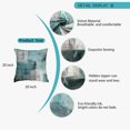 thumbnail image 6 of Teal Velvet Abstract Pillow Covers Set of 2 Modern Accent Navy Gray Throw Pillow Cover Soft Elegant Decorative Couch Cushion Cover for Bed Living Room Outdoor Sofa Pillowcases 20x20 Inches, 6 of 6