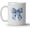 China Bow, variant on Chinoiserie Floral Bows Coffee Tea Mugs, Coquette Grandmillennial Bows Ceramic Coffee Mug, Vintage Blue Coffee Cup, 11oz Ceramic Cup White