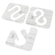 thumbnail image 5 of Yunxwd 3 plantillas de acolchado con prácticas líneas de alineación, acrílico duradero libre movimiento transparente ampliamente utilizado plantillas de edredón para acolchado DIY, 5 of 14