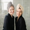 thumbnail image 5 of 4 Packs Extra Large Microfiber Hair Towel Wrap for Women Super Absorbent & Quick Dry with Button for Curly Long & Short Hair Anti-Frizz, 5 of 7