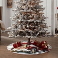 thumbnail image 5 of Halloween Christmas Tree Skirt - Merry Christmas No.272 36 Inches Christmas Tree Skirt for Halloween Holiday Indoor Home Christmas Tree Decorations with Three Ribbons, 5 of 7