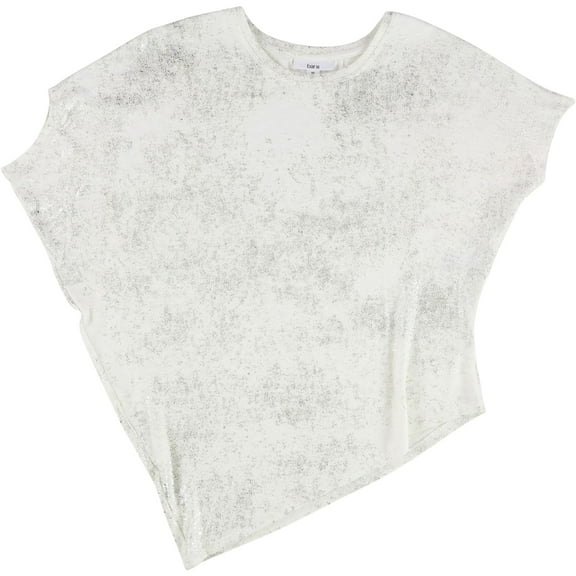 Bar Iii Womens Varsity Garden Embellished T-Shirt