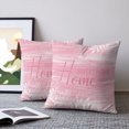 thumbnail image 2 of Pillow Covers 18x18 Set of 2, Vintage Blush Pink Throw Pillow Covers Decorative Couch Cushion Cover, Farmhouse Florals Leaf Coastal Home Microfiber Soft Square Pillowcases for Bedroom Living Room, 2 of 9