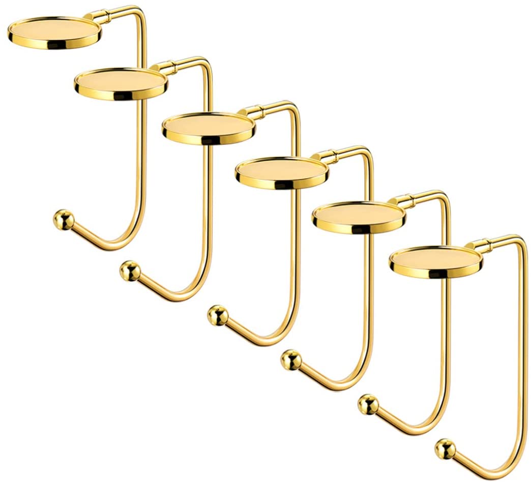 6pcs Christmas Stocking Holders Mantel Hooks Hangers Zinc Alloy