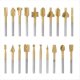 thumbnail image 1 of 20 Piezas Juego de Brocas para Tallado de Madera, Fresas de Grabado y Fresado, Fresas Rotativas HSS con Vástago de 3 mm (1/8 de Pulgada) para Herramientas Rotativas de Bricolaje, 1 of 5