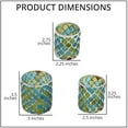 thumbnail image 6 of Set of 3 Votive Candle Holders for Table Centerpiece Mosaic Pattern Blue and Green Tealight Glass Party Dining Room Moroccan Decor  Birthday  Birthday Christmas Gifts, 6 of 12
