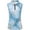 a-Sky Blue94, variant on VNKIDY Womens Casual Floral Print Sleeveless Polo Shirt Zip Up Collared Casual Golf Blouse Top For Summer Daily Wear Classic Top