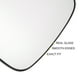thumbnail image 4 of Reemplazo de vidrio del espejo retrovisor izquierdo del conductor, convexo, calefaccionado, vidrio blanco, adecuado para Renault CLIO TWINGO, 4 of 6