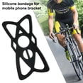 thumbnail image 3 of Bandas de silicona antideslizantes para soporte de teléfono para manillar de bicicleta (negro) Likrtyny paseo en bicicleta, 3 of 7