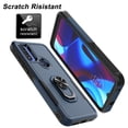 thumbnail image 6 of For Motorola Moto G pure/ G Power (2022) Case, 2 in 1 Phone Case for Moto G pure/ G Power（2022), Takfox Rubber & Rugged Shockproof Protection Heavy Duty with Ring Stand Kickstand Cover,Blue, 6 of 8