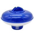 thumbnail image 1 of Dispensador flotante de cloro para piscina de 5 pulgadas, de PVC azul y blanco, con capacidad para pastillas de 6x1 pulgadas, ajustable para piscinas y spas, 1 of 8