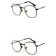 thumbnail image 3 of Qarigey Gafas de sol cuadradas pequeñas para hombres y mujeres Protección Materiales cómodos Lentes polarizadas negro anti-azul negro anti-azul 2Conjunto, 3 of 6
