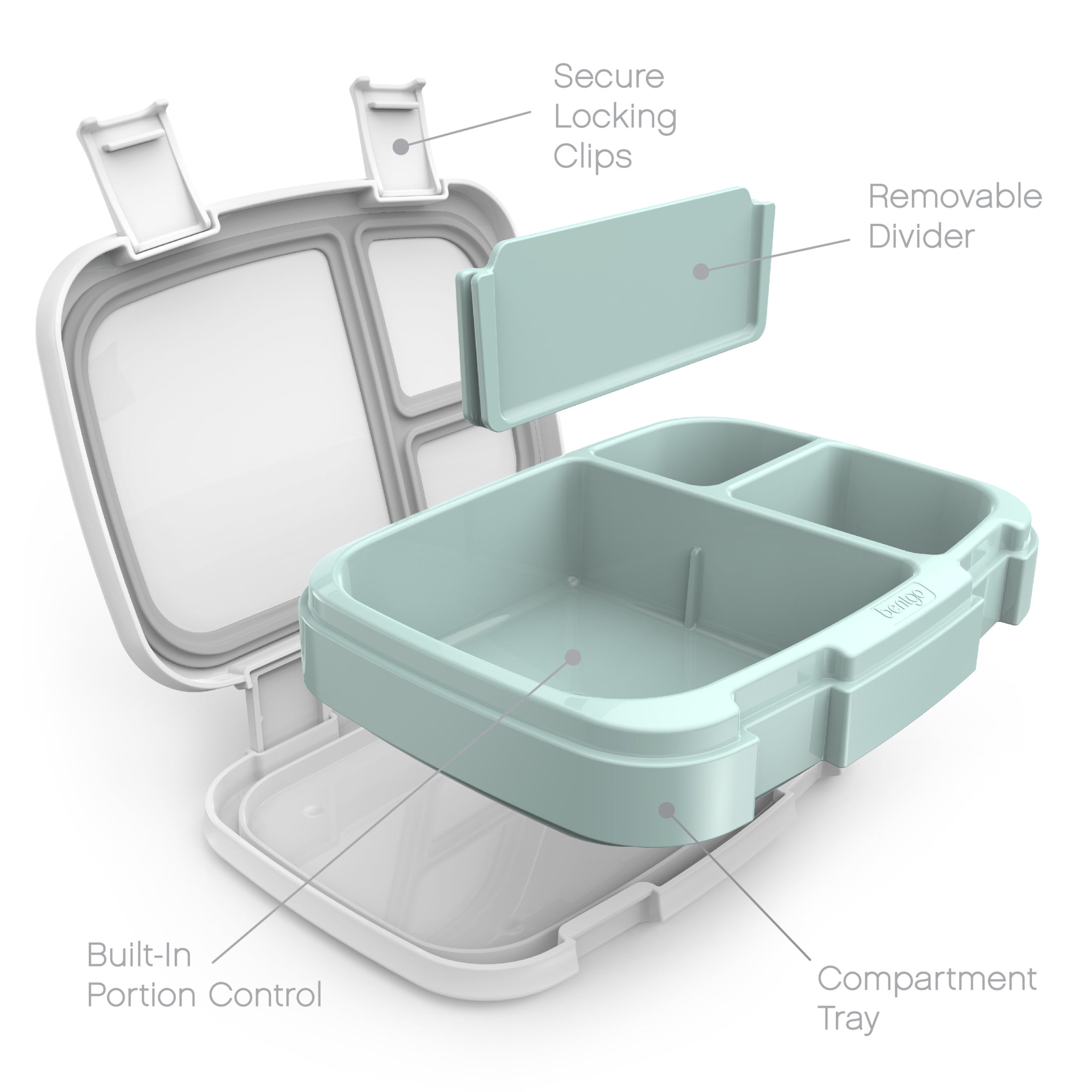Bentgo Fresh 3-Pack Meal Prep Lunch Box Set - Reusable 3-Compartment Containers for Meal Prepping, Healthy Eating On-the-Go, and Balanced Portion-Control - BPA-Free, Microwave & Dishwasher Safe